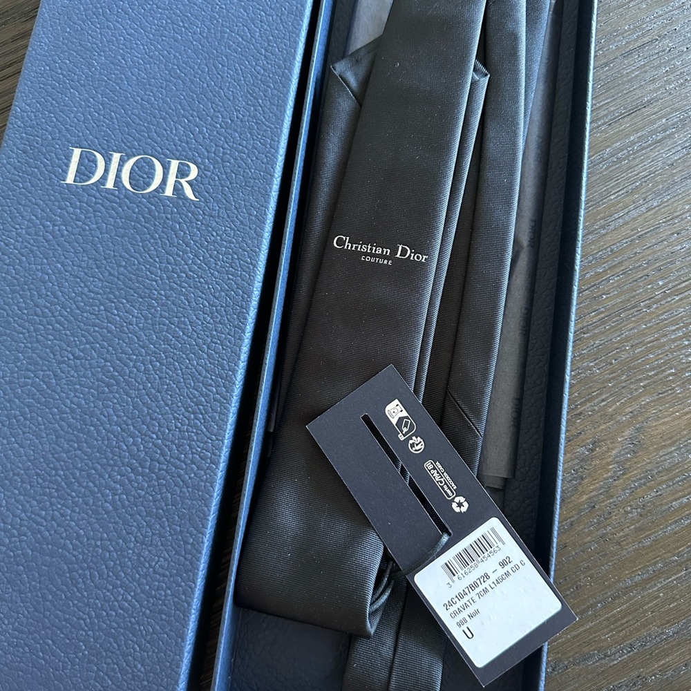 Christian Dior Couture Black Tie NWT